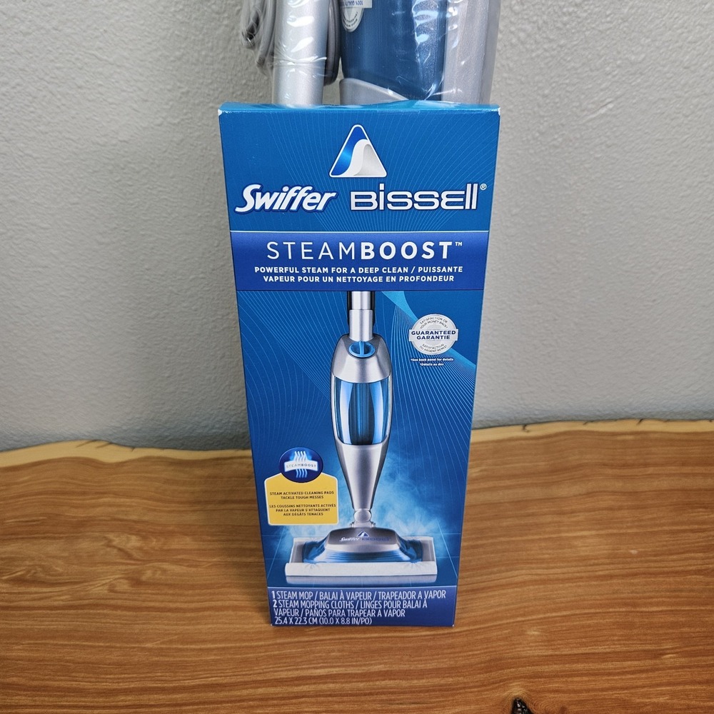 Swiffer Bissell Steamboost Steam Mop 6639 Floor Kit Deep Clean Tile Laminate NEW